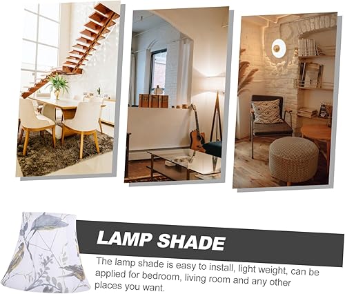Miniatura 8 de DOITOOL Pantalla de luz colgante de lino para lámpara Accesorios de cubierta Clip en la bombilla Lámpara Sombra Accesorios de iluminación Cubierta