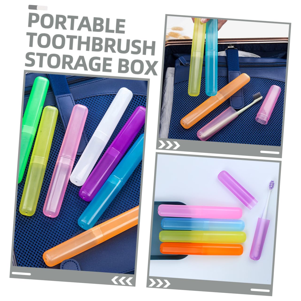Alipis 105piezas Estuches para Cepillos De Dientes Contenedores De Viaje Transparente para Camping y Uso Diario Funda De Viaje para Cepillo y Pasta Compactos y Livianos
