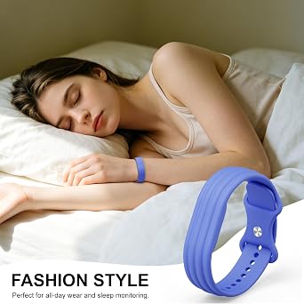 Google Fitbit Airバンドシリコンに対応。防汗&防水。 | 快適で軽量な通気性スポーツストラップ。毎日のワークアウト、水泳、睡眠に Bit Air レディース メンズ