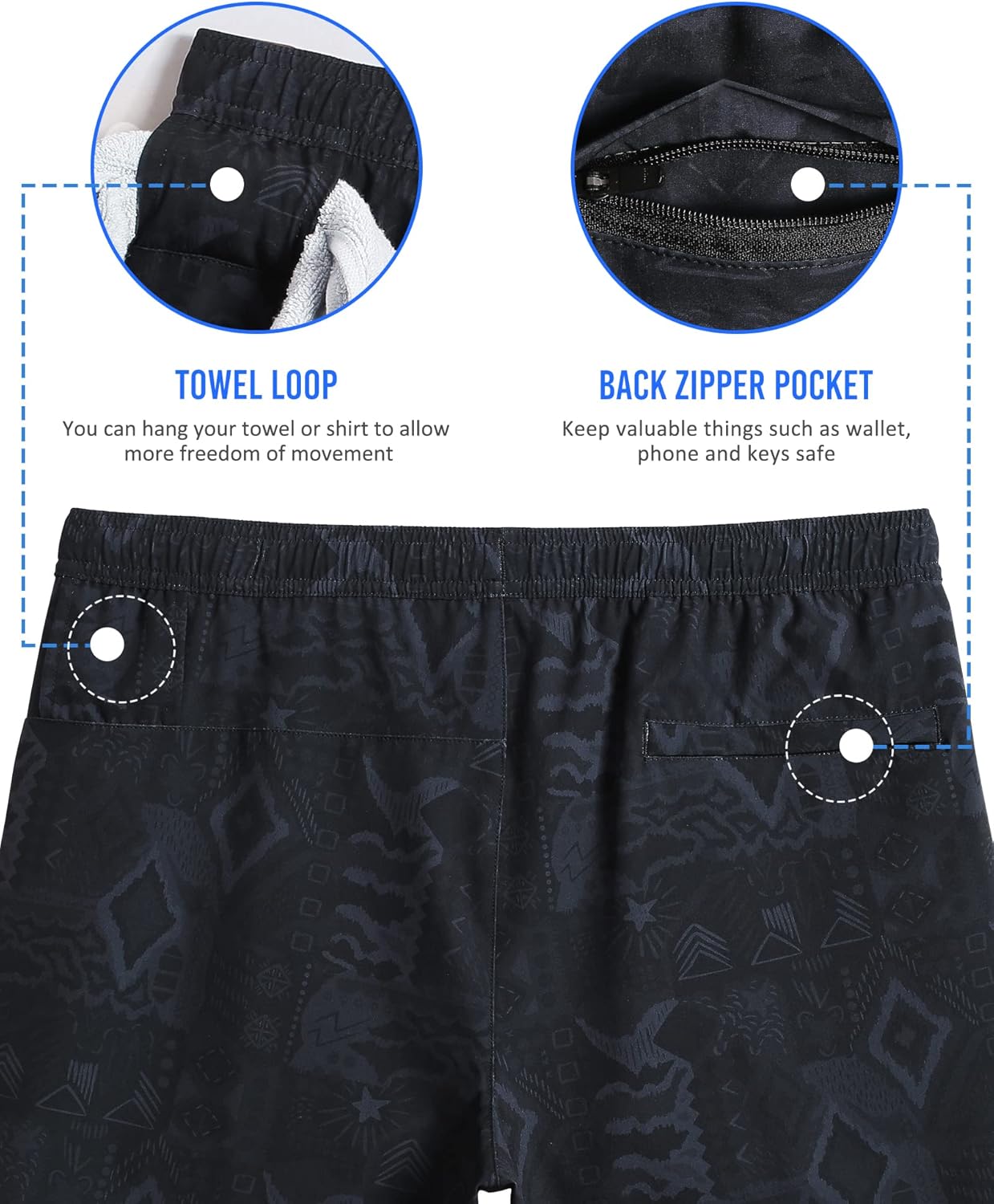 maamgic Mens 5" Gym Running Shorts for Men 2 in 1 Quick Dry Workout Athletic Shorts - Image 5