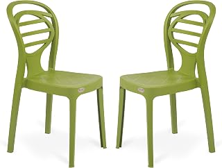 Supreme chairs Oak Armless Plastic Chair for Cafeteria, restaurent and Dining Rooms, Weight Bearing Capacity- 120 kg (Colo... Price In India