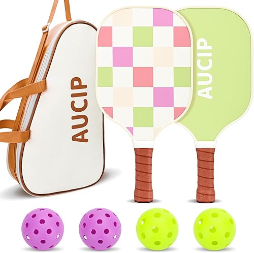Miniatura 13 de Palas de Pickleball, juego de 2 palas de pickleball aprobadas por USAPA, lindas palas de pickleball de núcleo de nido de abeja de polipropileno,