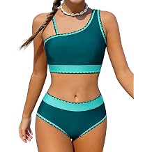 Funnycokid Girls Swimsuit Two Piece Teens Bathing Suit Adjustable Straps Kids Bikini Sets Swimwear 9-16Y
