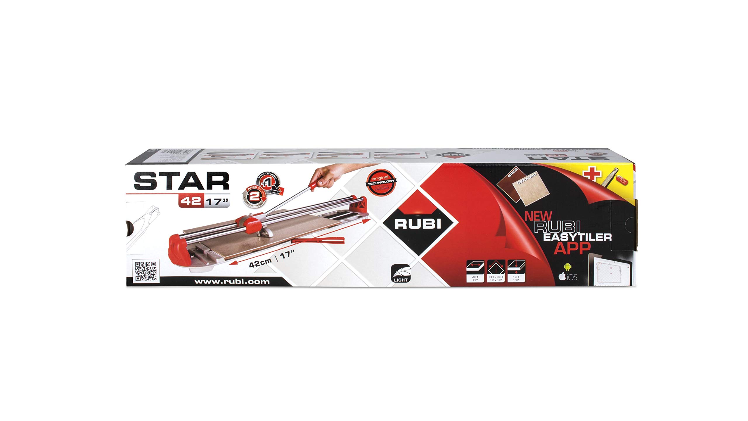 RUBI 14943 Cortador STAR-42, Gris, 42 cm