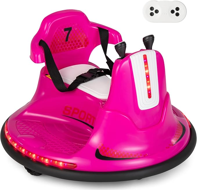 Costzon Bumper Car, Battery Powered Electric Vehicle w/Remote Control