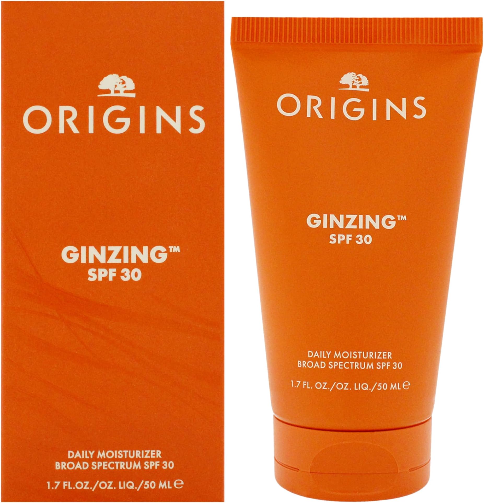GinZing Daily Face Moisturizer Sunscreen with SPF 30 | Delivers Radiance & All-Day Hydration | With Hyaluronic Acid, 1.7 Fl Oz