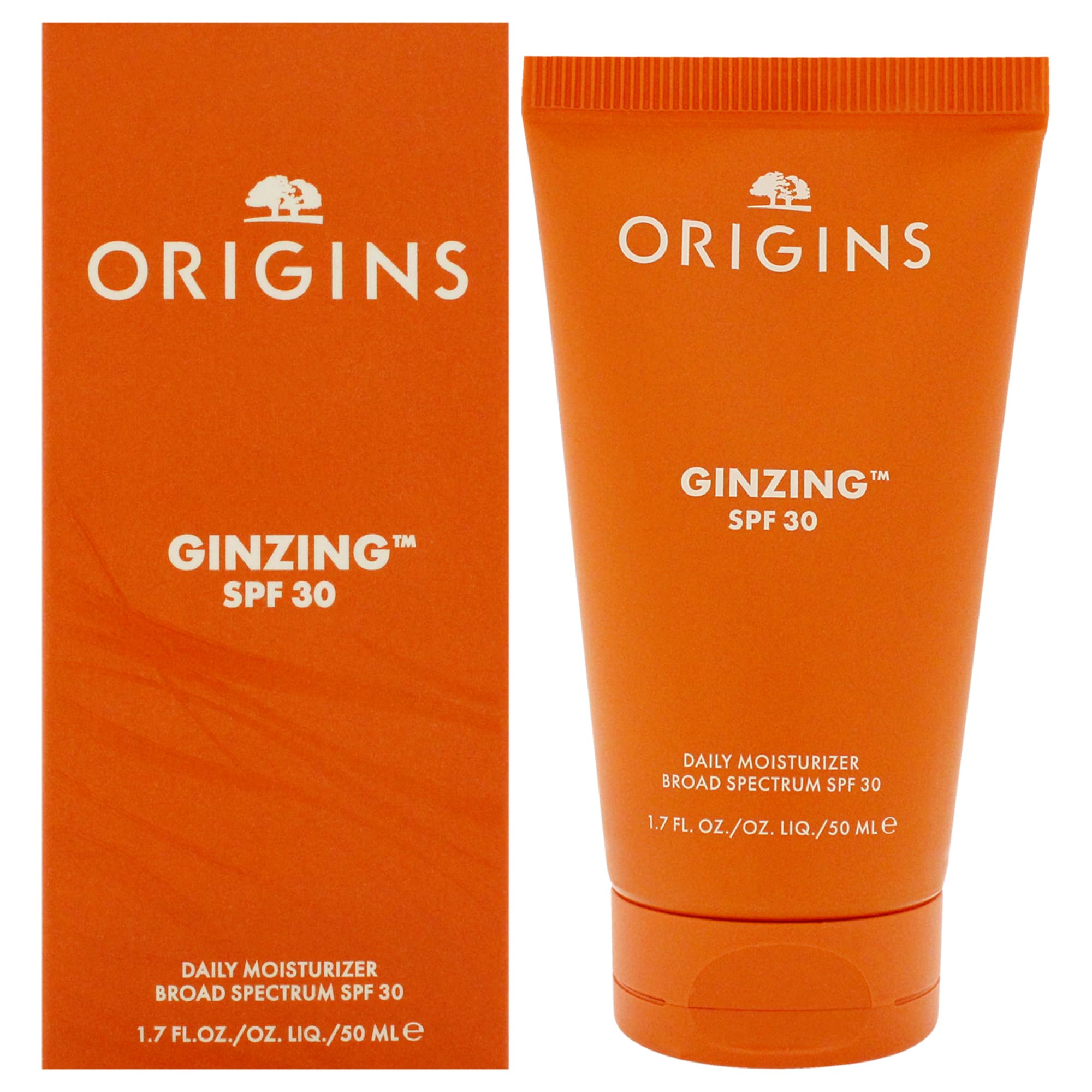 Origins GinZing Daily Face Moisturizer Sunscreen with SPF 30 | Delivers Radiance & All-Day Hydration | With Hyaluronic Acid, 1.7 Fl Oz