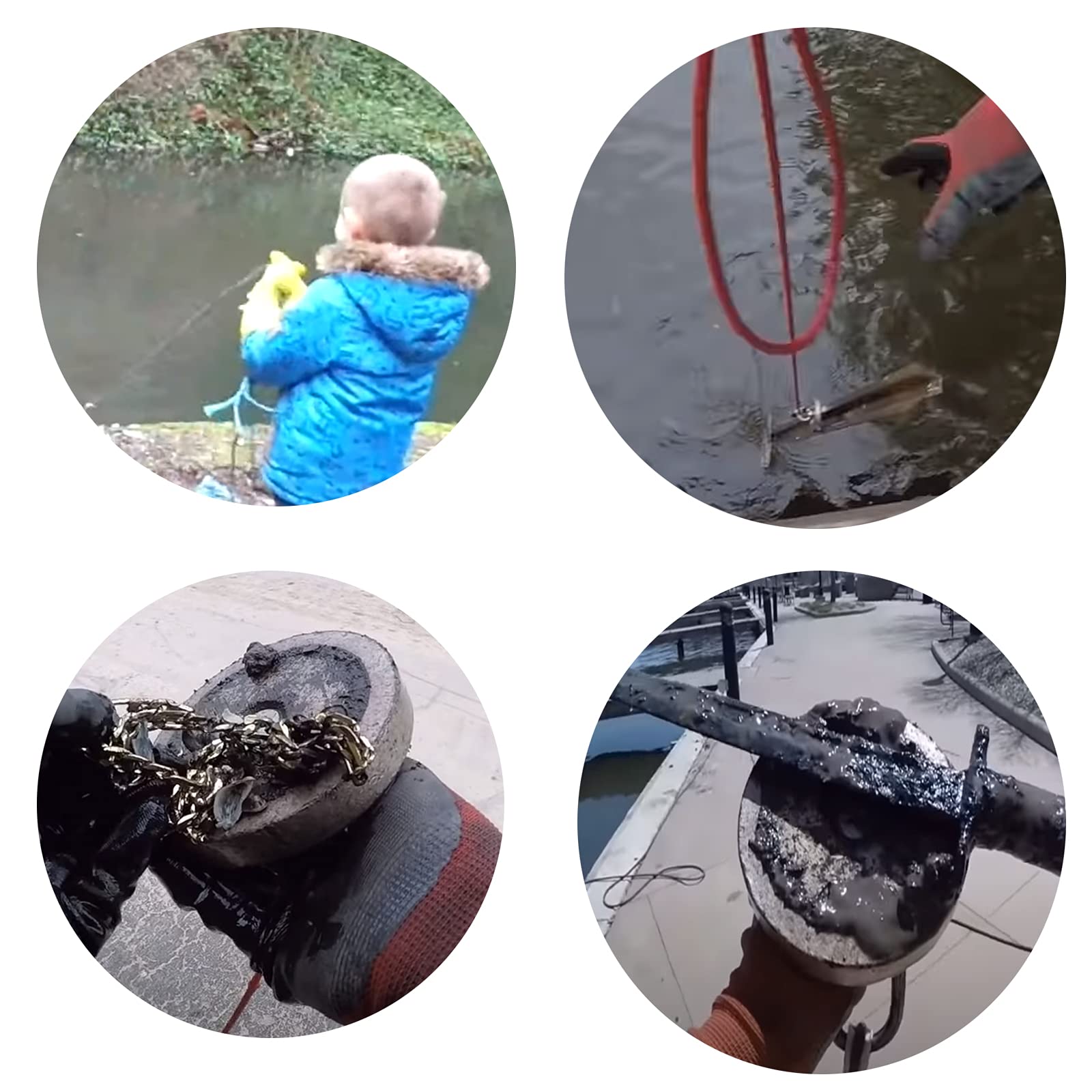 Ant Mag Imanes de pesca de alta potencia imán grande kit de pesca con imán de neodimio de tierras raras para recuperar en la pesca magnética de río (J90)