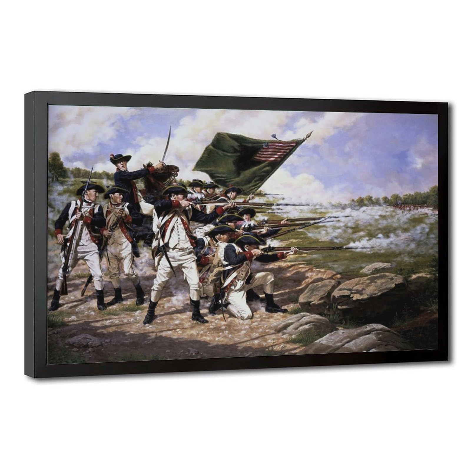Régiment du Delaware impression sur toile bataille de Long Island - 8