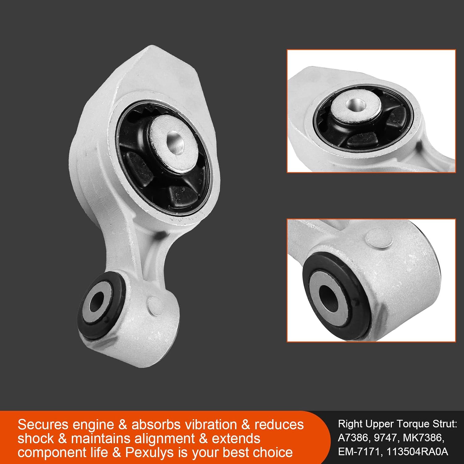 6Pcs Engine Motor Mount Kit, For Infiniti QX60 3.5L V6 FWD 2014-2020 (Automatic CVT Transmission), Replace# A4355HY A4371HY A4373 A4354HY A7386 A7383