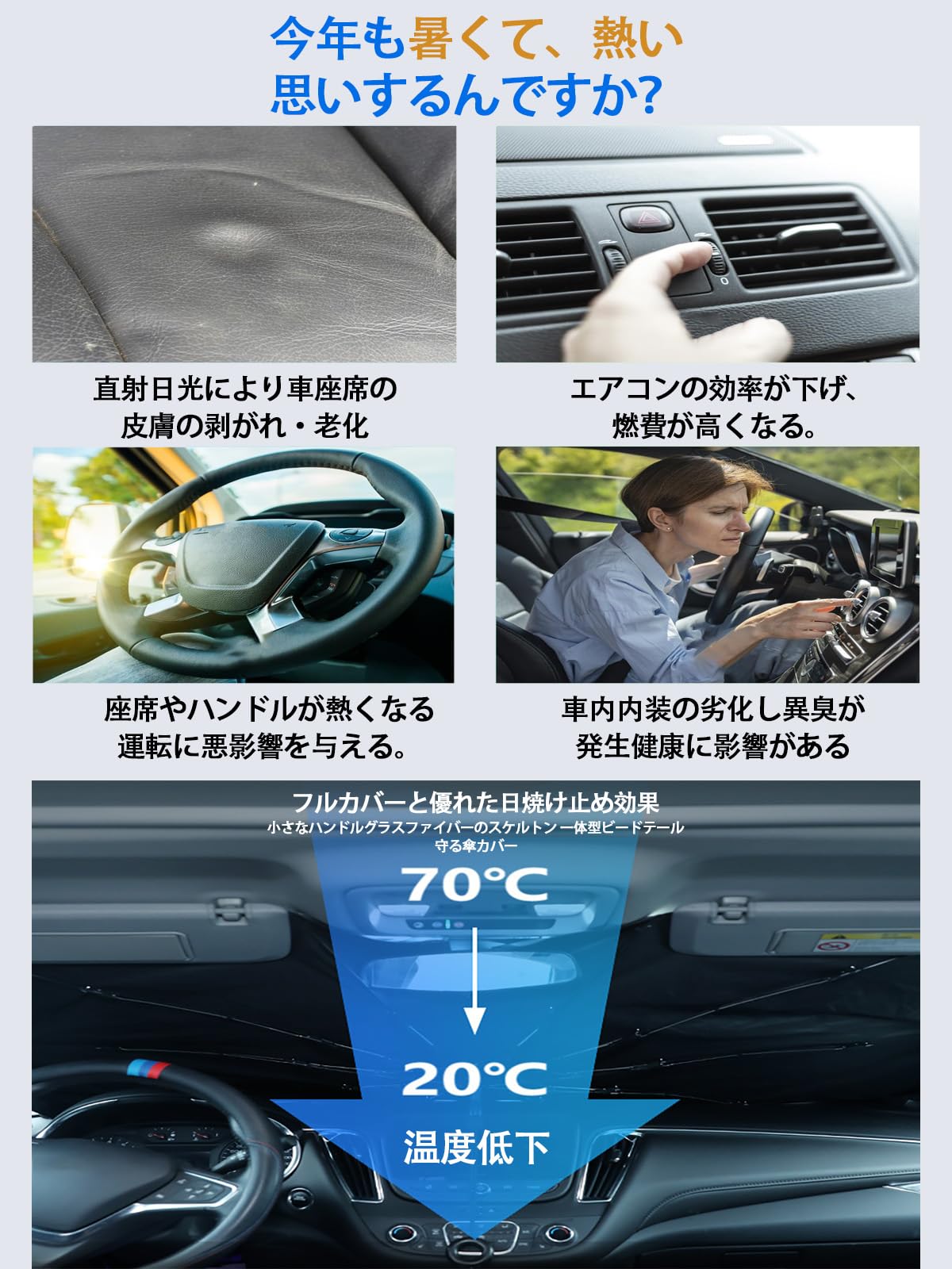 Amazon | 車用パラソル マセラティ グレカーレ Grecale 2022 2023 UV 