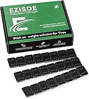 Vista 9 de EZISO 1/2 onzas de contrapesos negros adhesivos para ruedas, 0.5 onzas de contrapesos adhesivos para ruedas (paquete de 144 piezas, 72 onzas)