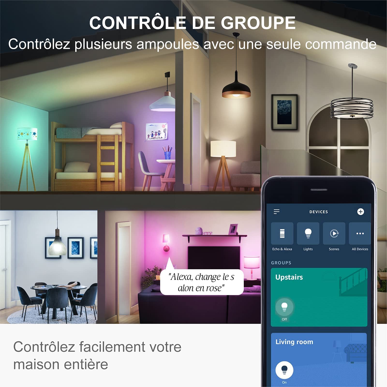 Sengled Lampadine Alexa Lampadina Smart Wifi E27, Lampadina Alexa Dimmerabile Lampadina, 16 Milioni Colori RGB & 2000K-6500K Bianco Freddo Caldo, Compatibile con Alexa/Google Home, 2 pezzi
