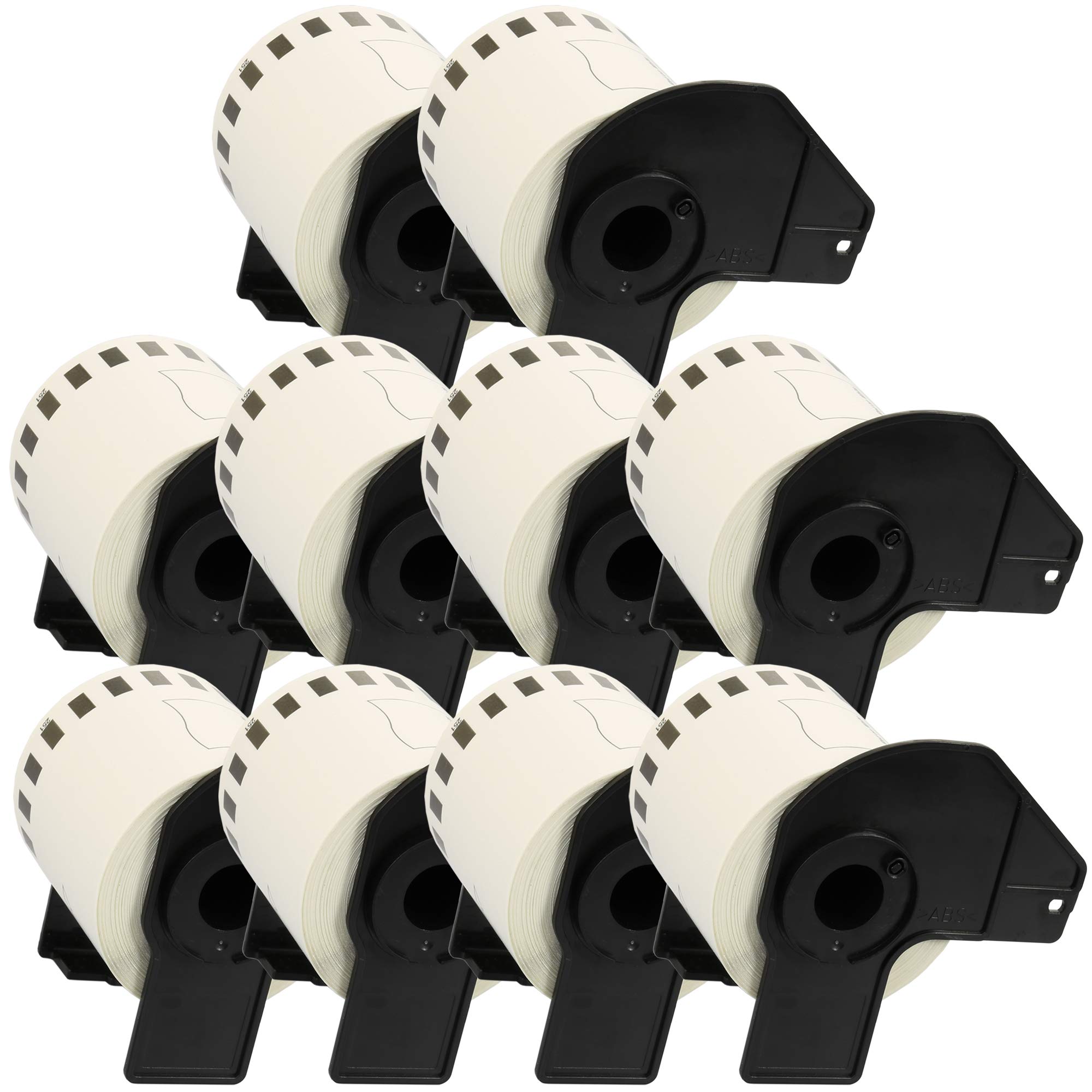 Papier Étiquettes continues compatible BROTHER P-Touch 62mm x 15.24m Cartridges Kingdom DK22251 DK-22251 PACK 10