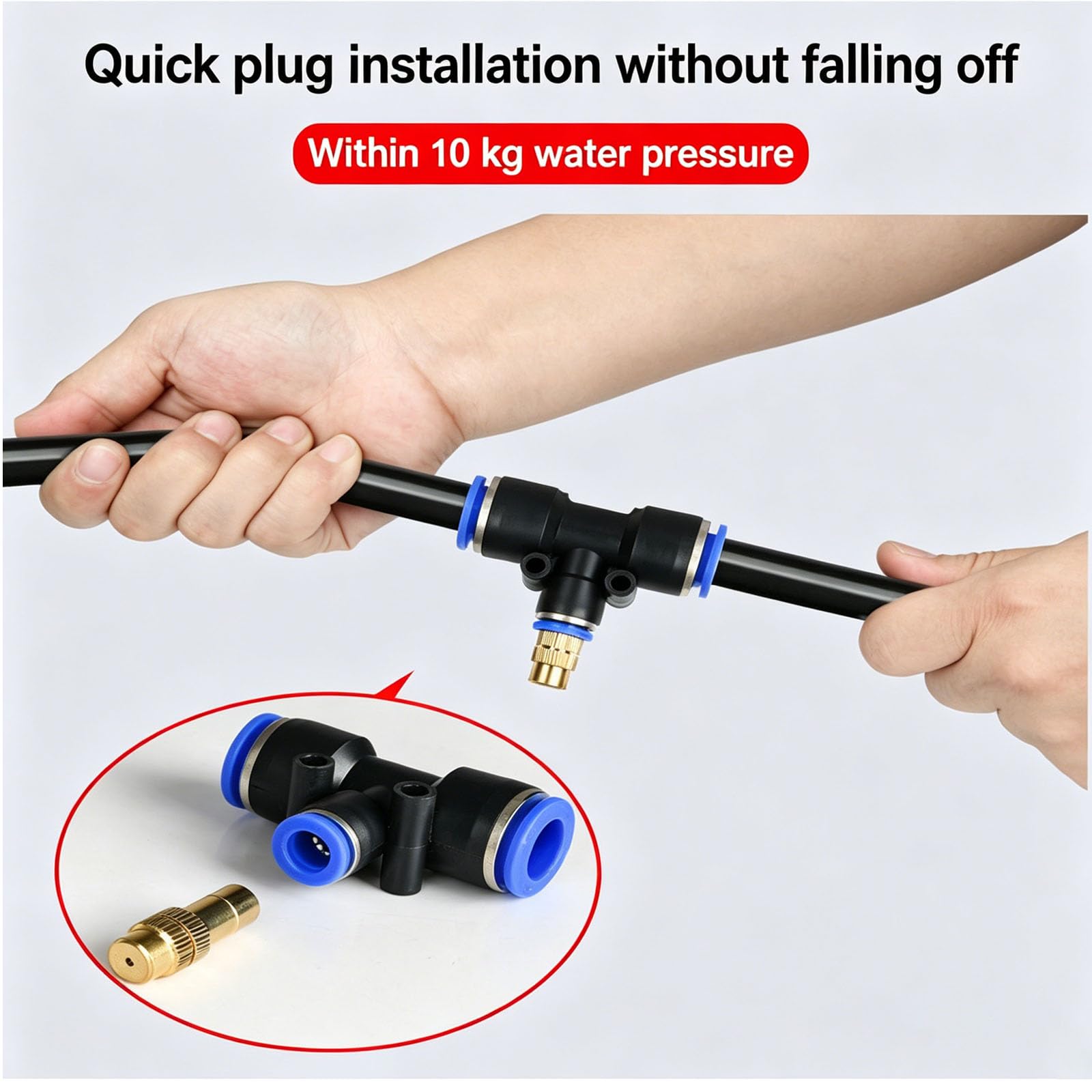 Kit sistema di irrigazione, irrigazione a goccia, automatico, kit micro goccia con ugello spruzzatore regolabile per accessori serra, cortile, pr nero 30m 912 pipe + 30 sets of quick-connect fittings