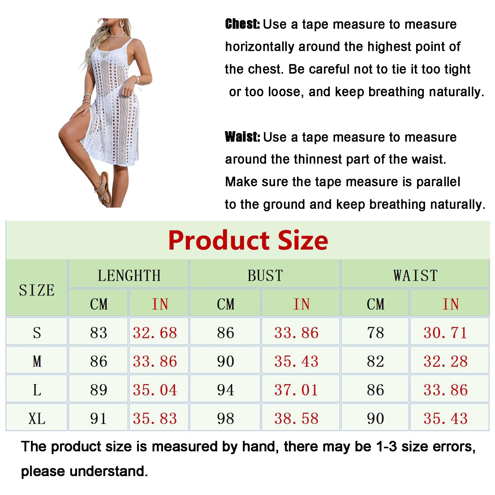 Costume da bagno copricostume per le donne all'uncinetto scava fuori senza maniche fessura orlo estate spiaggia vacanza vestito