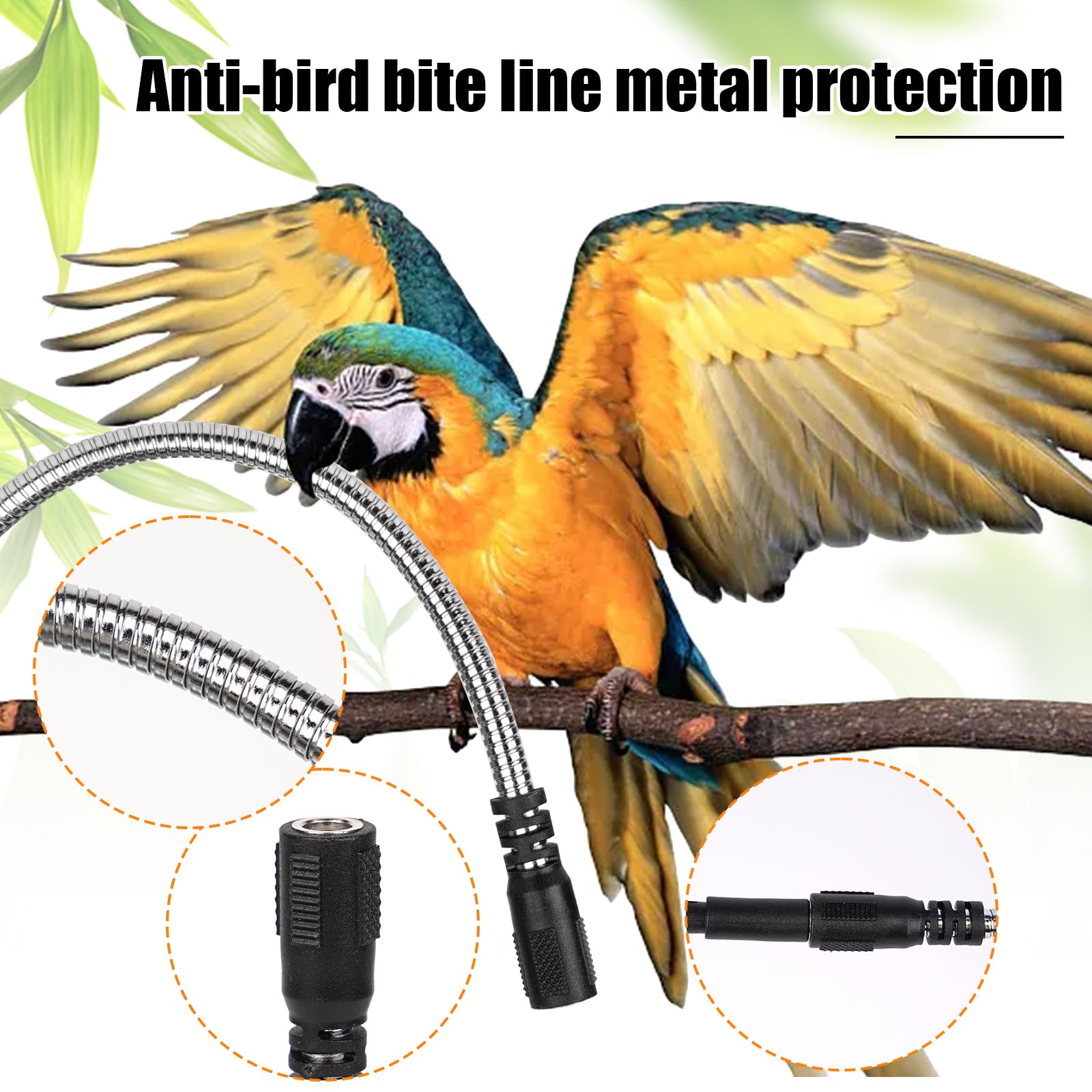 Riscaldatore Per Gabbia Per Uccelli Con Specchio, Riscaldamento Rapido Per Uccelli Da 18 W, Termostato Scaldapappagalli, Accessori Per Gabbie Per Uccelli Caldi Per Cacatua, Pappagalli, Verde