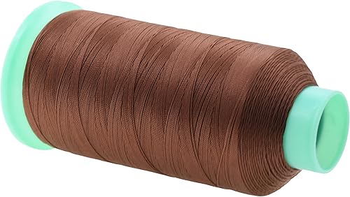 Miniatura 375 de Mandala Crafts Hilos de coser resistentes de nailon consolidado, hilo para tejer jeans de cuero, hilos de tapicería marina al aire libre, Beige