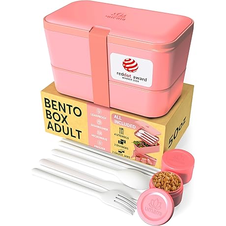 Umami Lunch Box Containers Bento Box - The Ultimate Pink Lunch Solution