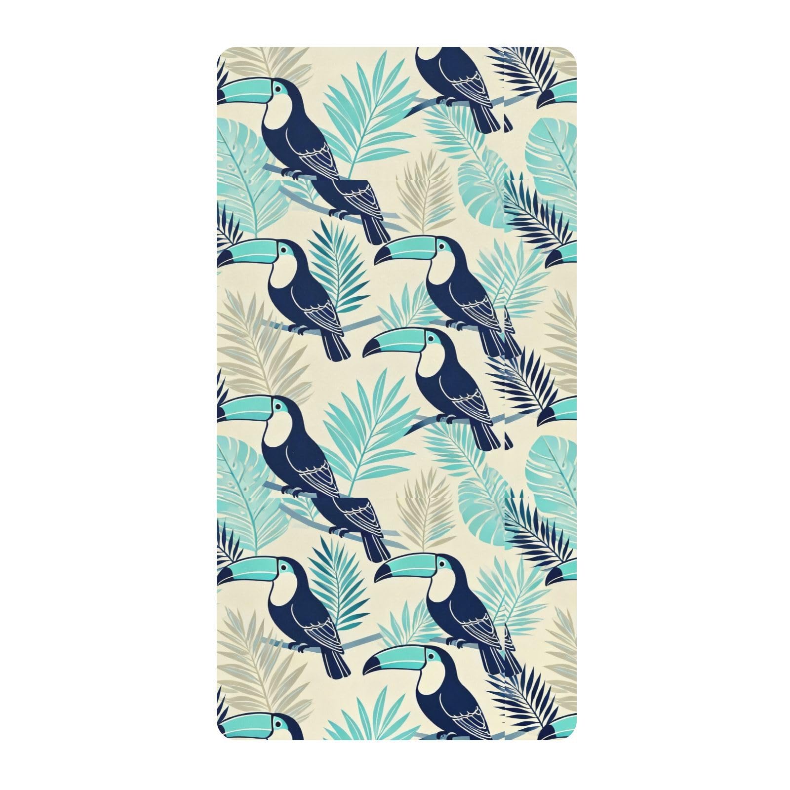 Parure de lit en coton toucan pour chambre d'enfant lit simple