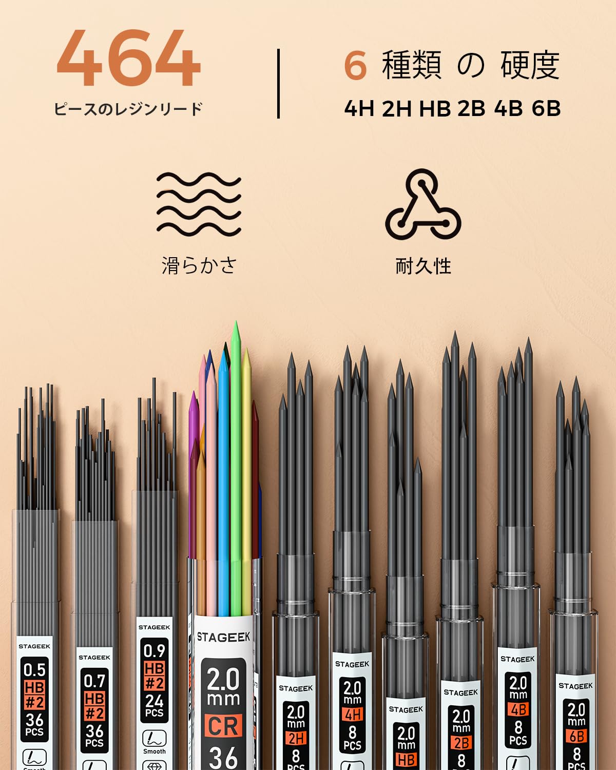 Amazon.co.jp: STAGEEK シャープペンシルセット レザーケース入り