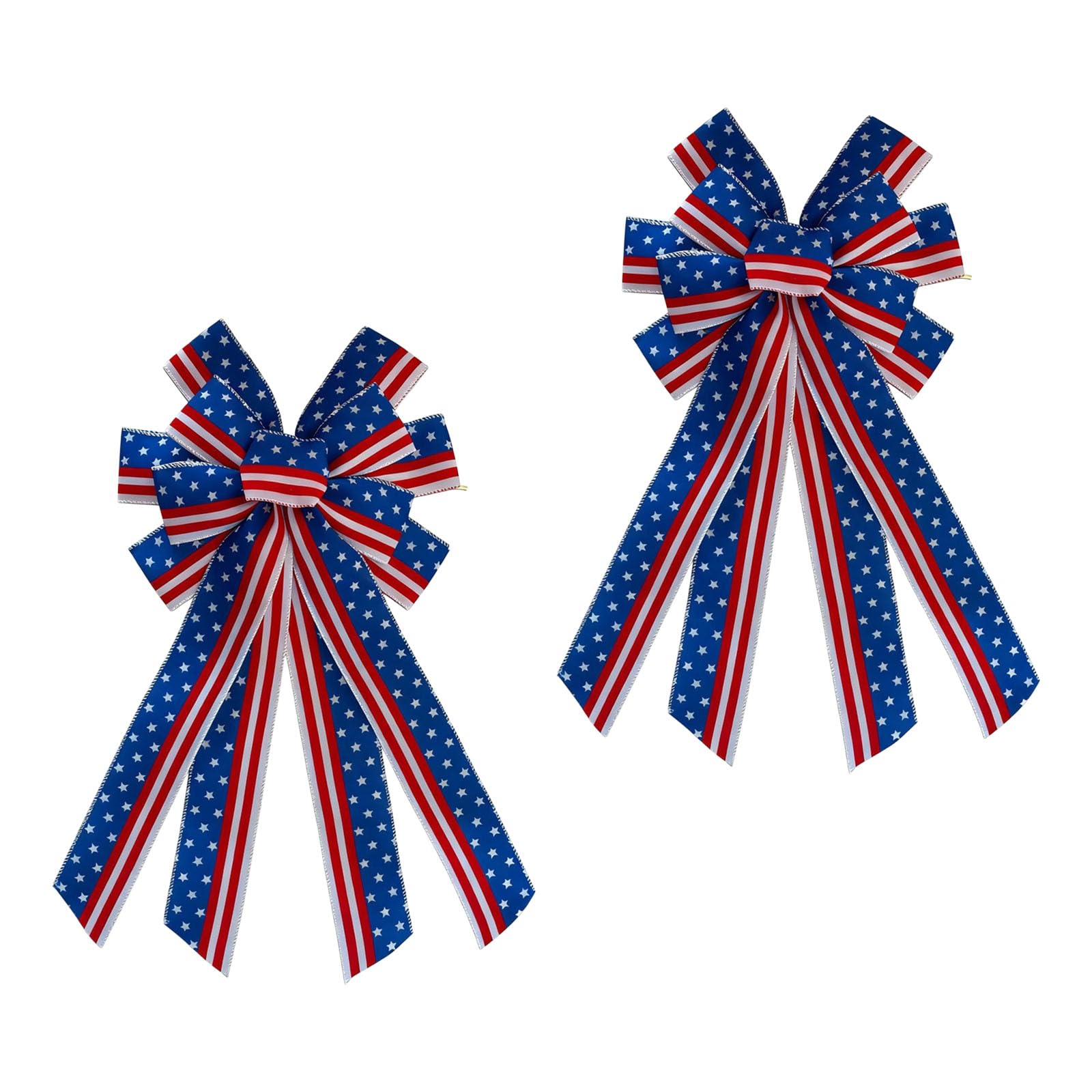Piceioep Colorful Patriotic Bowknot for Christmas Thanksgiving National Festival Decoration Flexible Event Decorations