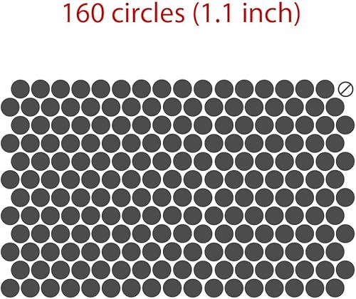 Miniatura 4 de Adhesivos decorativos de vinilo para pared, diseño de círculos de lunares, fácil de despegar y pegar, adhesivos decorativos extraíbles para