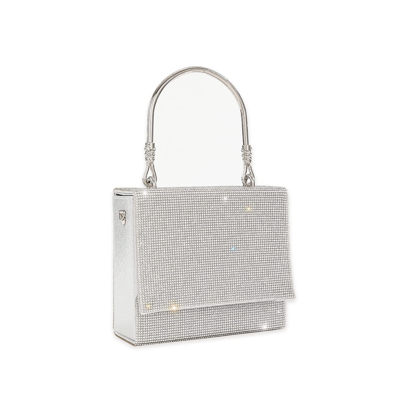 CORIOS Sac De Soirée Femme En Strass - Pochette Élégante Mariée, Embrayage Diamant, Rose Luxueux Pour Mariage Et Cocktail
