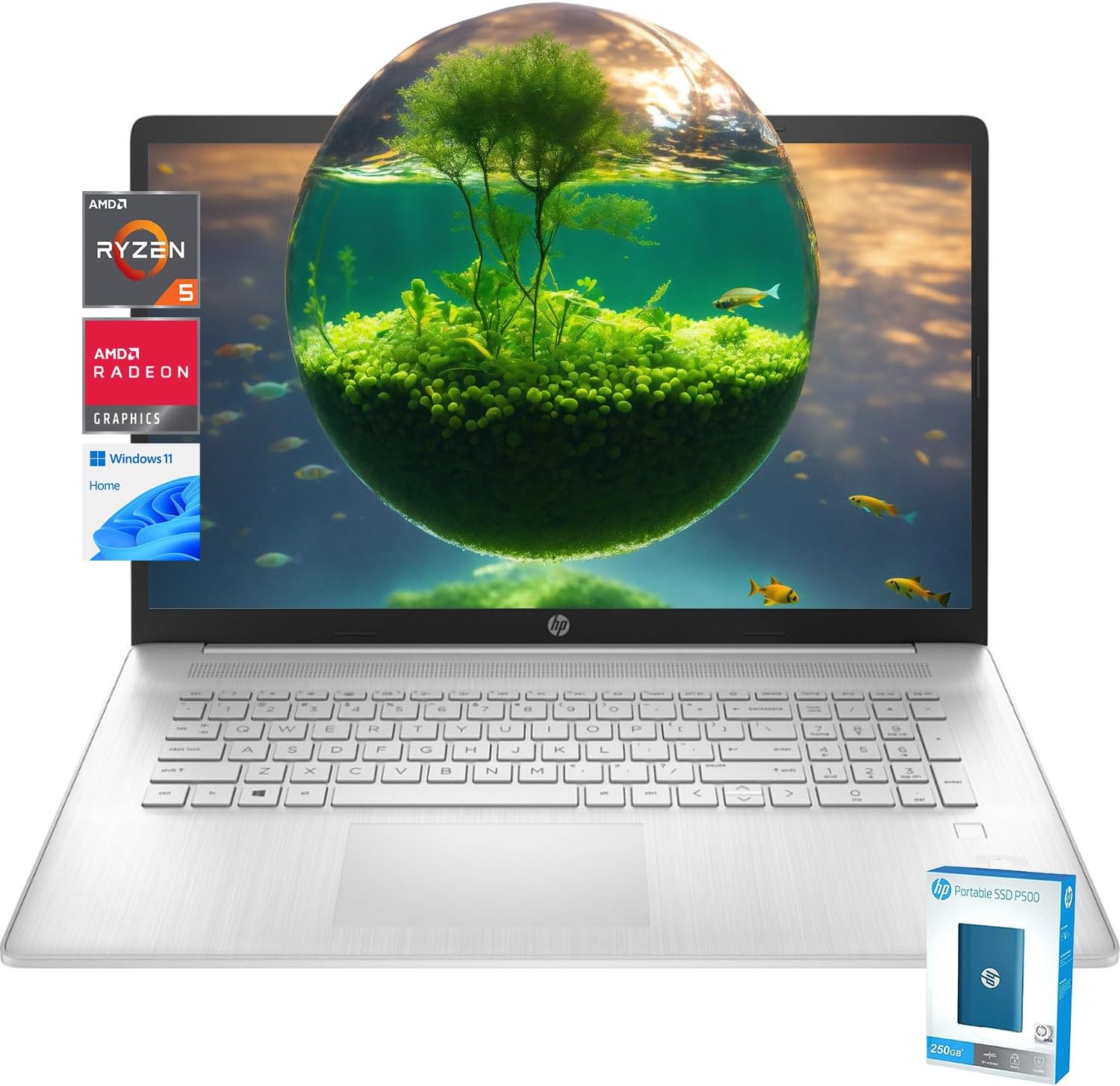HP Newest 17 Laptop, AMD Ryzen 5500U 6-core Kuwait Ubuy