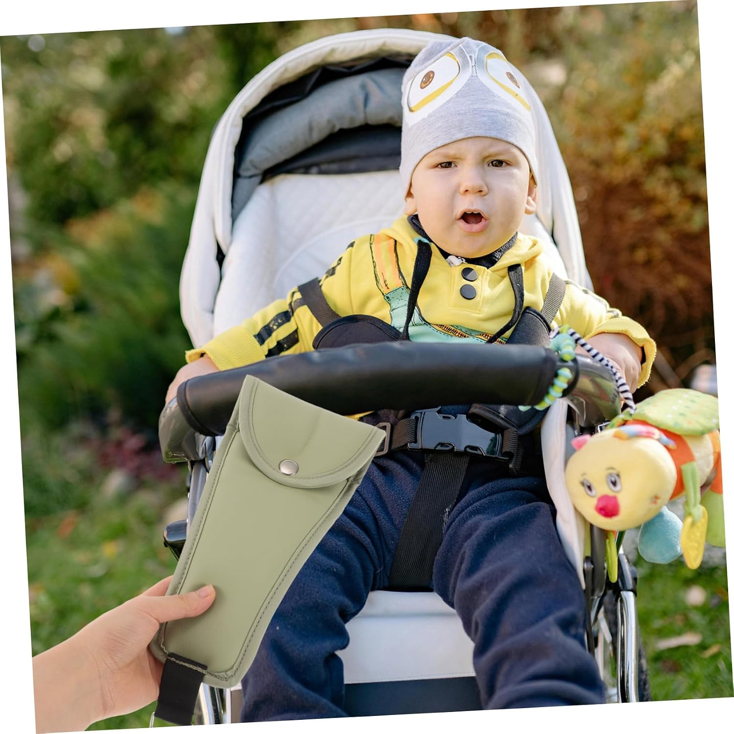 Crotch Pad Replacement for Strollers Anti-Slip Safety Cushion for Boy Girl Fit Design for Preventing Slippage and Ensuring Secure Seating Matcha
