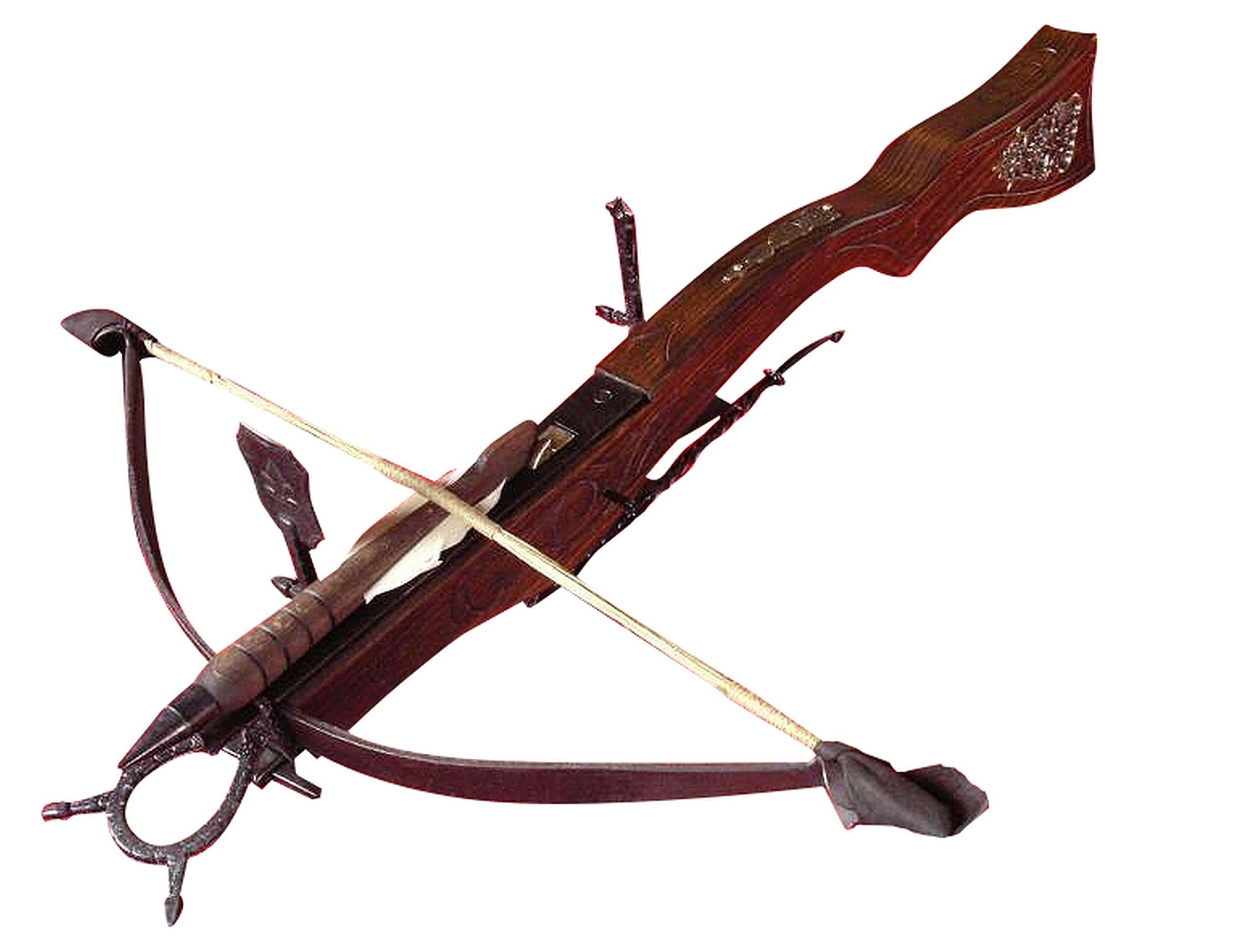 Holzarmbrust XV Jahrhundert 53 cm AG24.01 Mittelalterliche Armbrust für historische Rekonstruktion für einen Sammler oder als Geschenk Feuert Nicht.