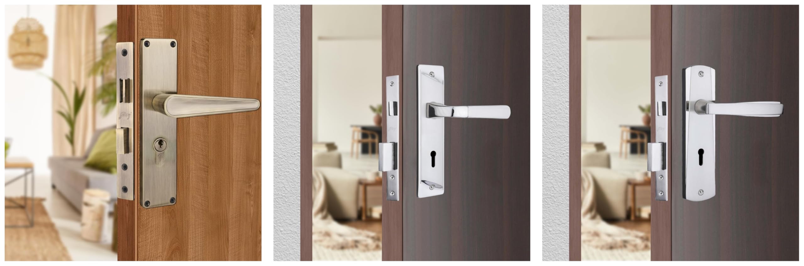 Godrej Mortise Lock I Mortise Door Handle Lock for Main & Internal Door in Residential & Commercial