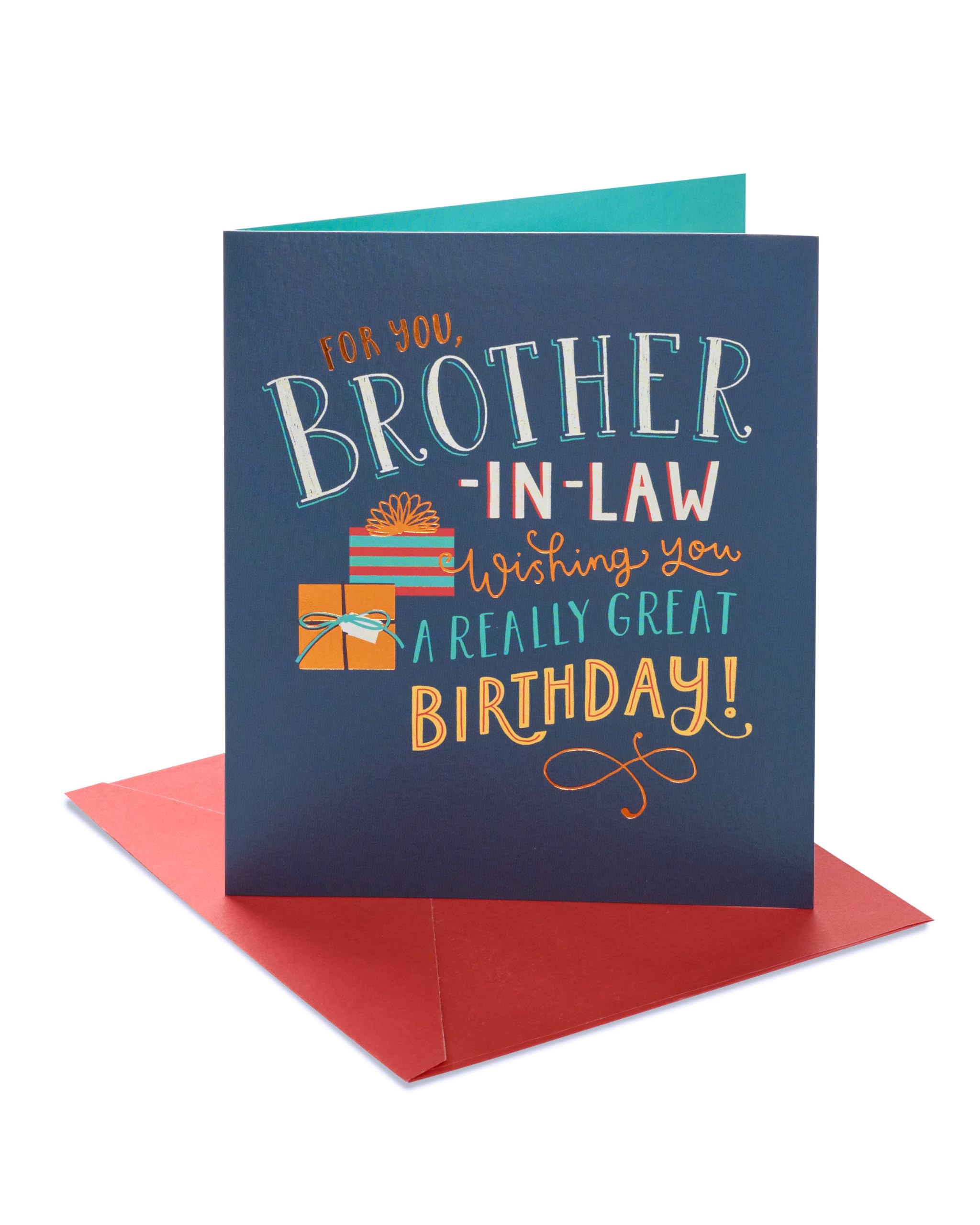 UK Greetings | Birthday Card for Brother-in-Law | Happy Birthday Gifts | Him, Boys, Men | Cute Design | With Envelope | 165 x 190 mm