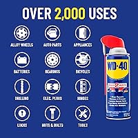 Vista 7 de WD-40 - Paquete combinado de lubricante de silicona multiuso y especialista, aerosoles inteligentes de paja de 2 maneras, fórmula original de 12