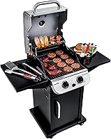 Vista 2 de Char-Broil Performance Series Convective 2-Burner Cabinet Propane Gas Stainless Steel Grill - 463673519P1 Negro / Plateado