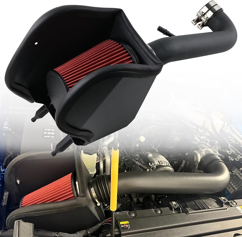 Kit de admissão de ar frio RiAiCiING para Jeep Wrangler JL e Gladiator JT 3.6L V6 – 1 unidade