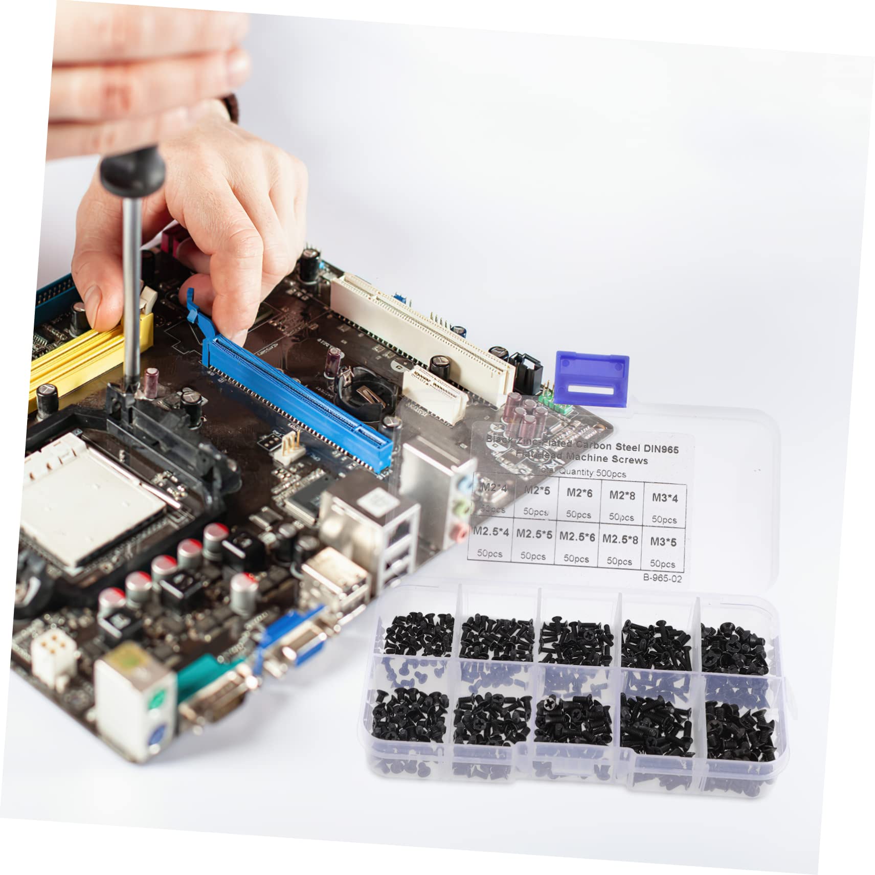 NAMOARLY 1Set Flat Head Countersunk Screw for Laptop Repair Screws Assortment Kit with Multiple for Door Window and Appliance Assembly