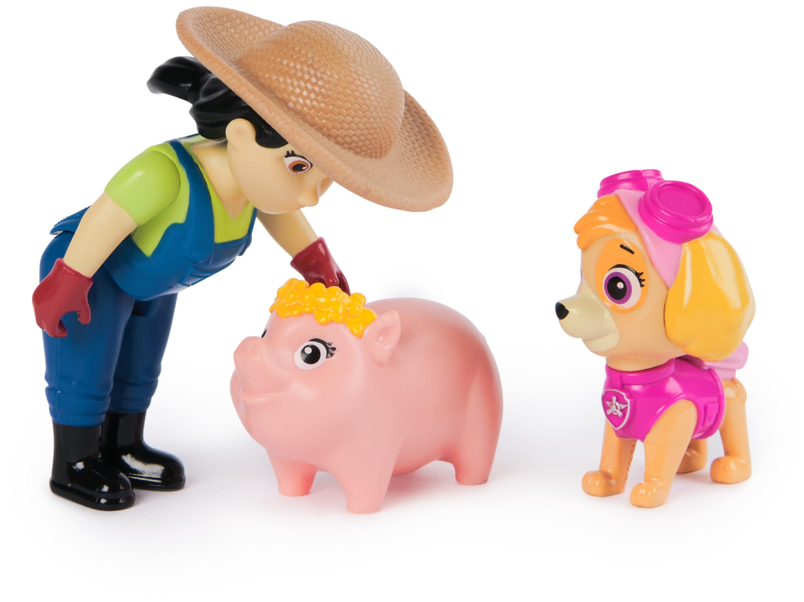 Paw Patrol Skye, Farmer Yumi and Piggie Figures, Kids Toys for Boys and Girls Aged 3 and Up - Image 3