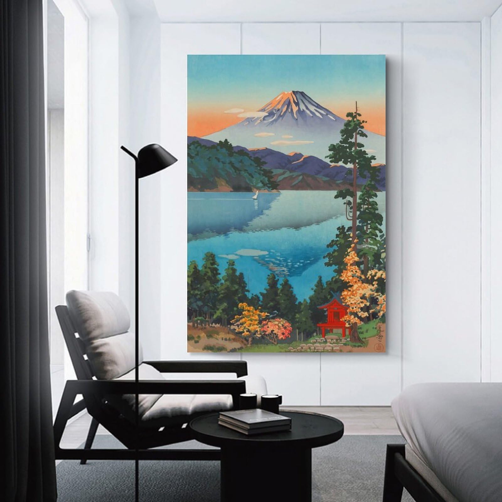 Junmoney Lake Ashi Wall Art Print 20x30inch(50x75cm), for Gallery Wall Layouts in Home Or Office, An Easy Match for Collected Prints