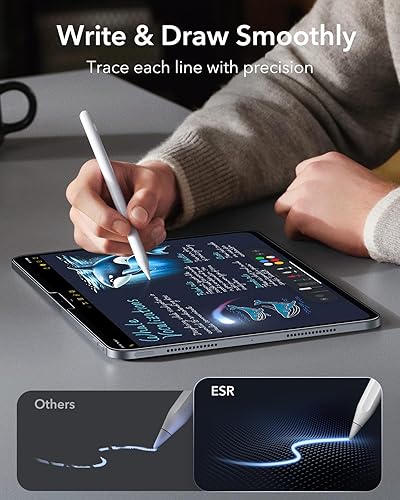 Miniatura 4 de ESR Paquete de 2 protectores de pantalla Armorite para iPad Pro de 11 pulgadas (M5/M4) 2025/2024, sensación de papel, escribe y dibuja como