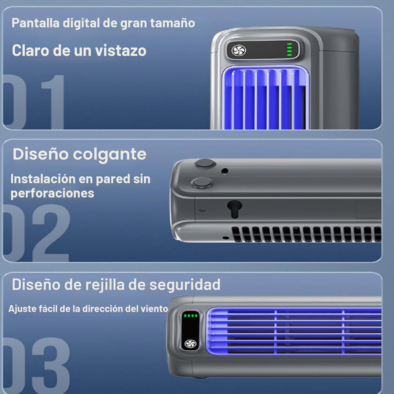 Shirem Cooling Ace, Relaxix Cooling Ace, Outfany Cooling Ace, Ventilador De Refrigeración De Aire Acondicionado Portátil Silencioso Con 3 Velocidades, Para Dormitorio/oficina/cocina,Black