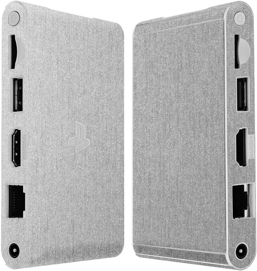 Skinomi Brushed Aluminum Full Body Skin Compatible with Sony PlayStation Vita TV (PS Vita TV)(Full Coverage) TechSkin Anti-Bubble Film
