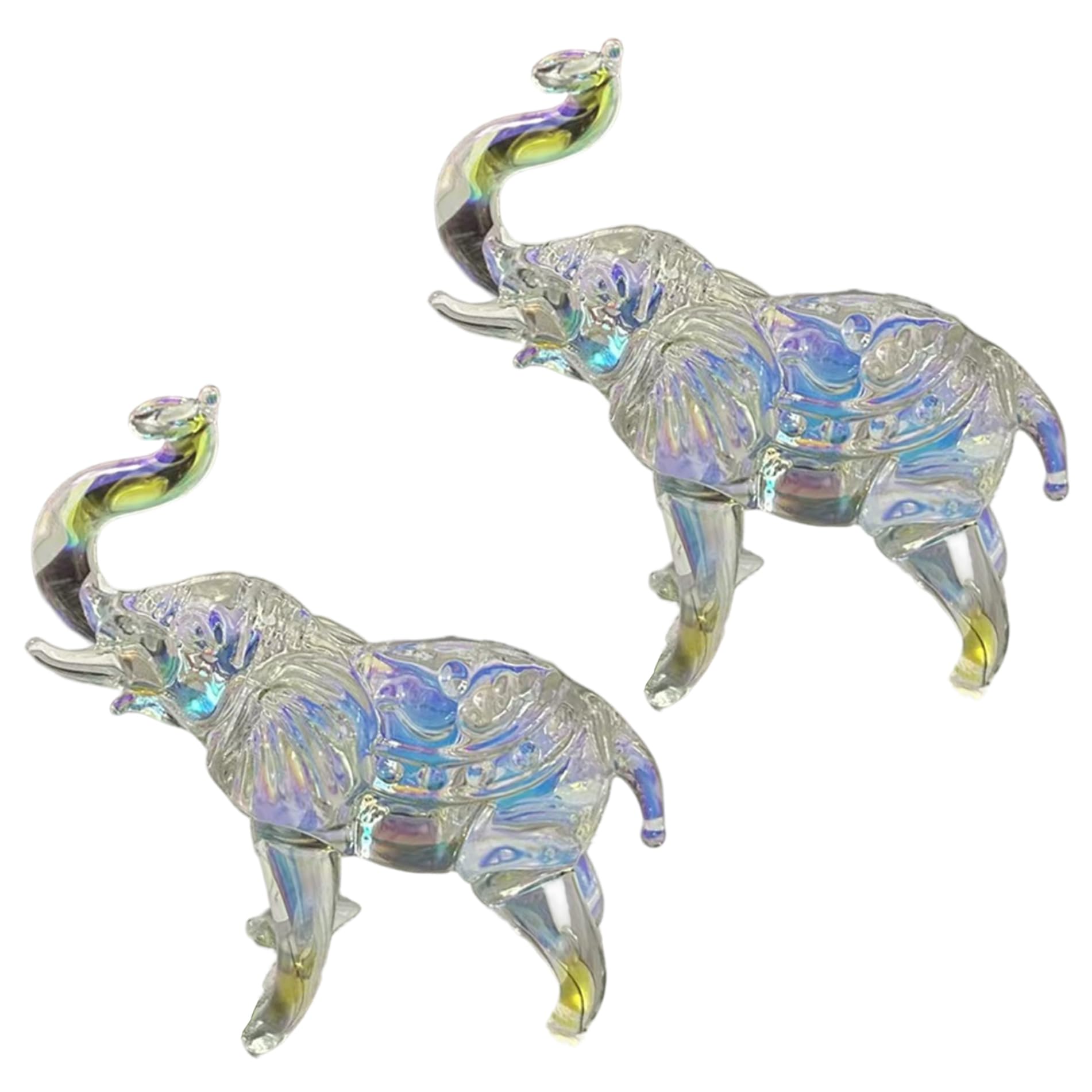 Décoration d'éléphant porte-bonheur en cristal : cadeau idéal