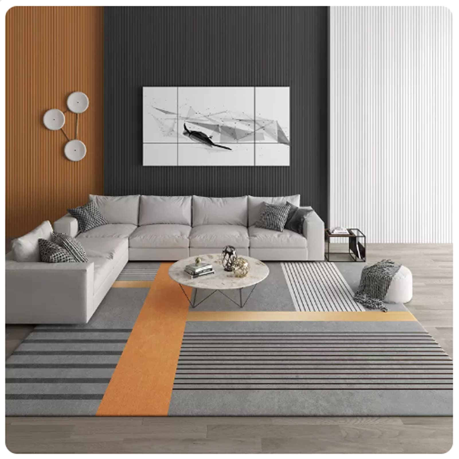 Tapis de salon luxueux et doux style moderne pour sublimer votre séjour