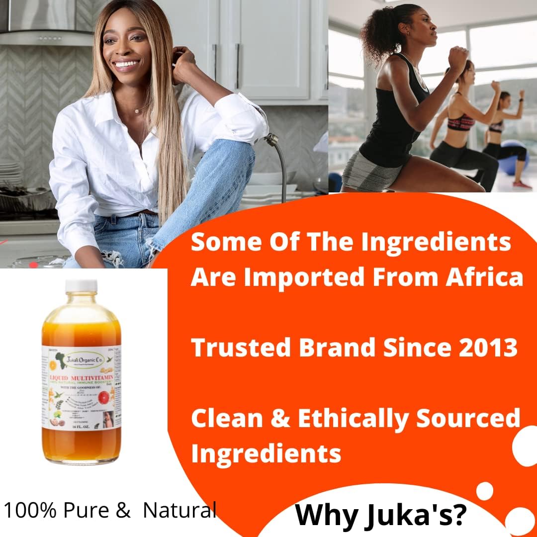 Juka's Organic Co. Liquid Multivitamin Two Sizes (32 Fl Oz (Pack of 1))