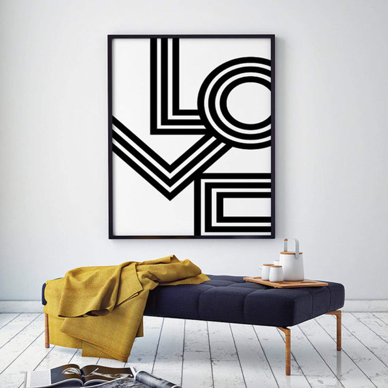 Amour affiche moderne géométrique pour créer un cocon chaleureux - 8