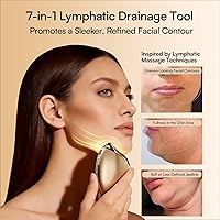 Vista 3 de INIA Terapia de luz roja 7 en 1 para cara y cuello Gua Sha Masajeador Facial Dispositivo con Modo Térmico y Cryo para Hinchazón y Reafirmación