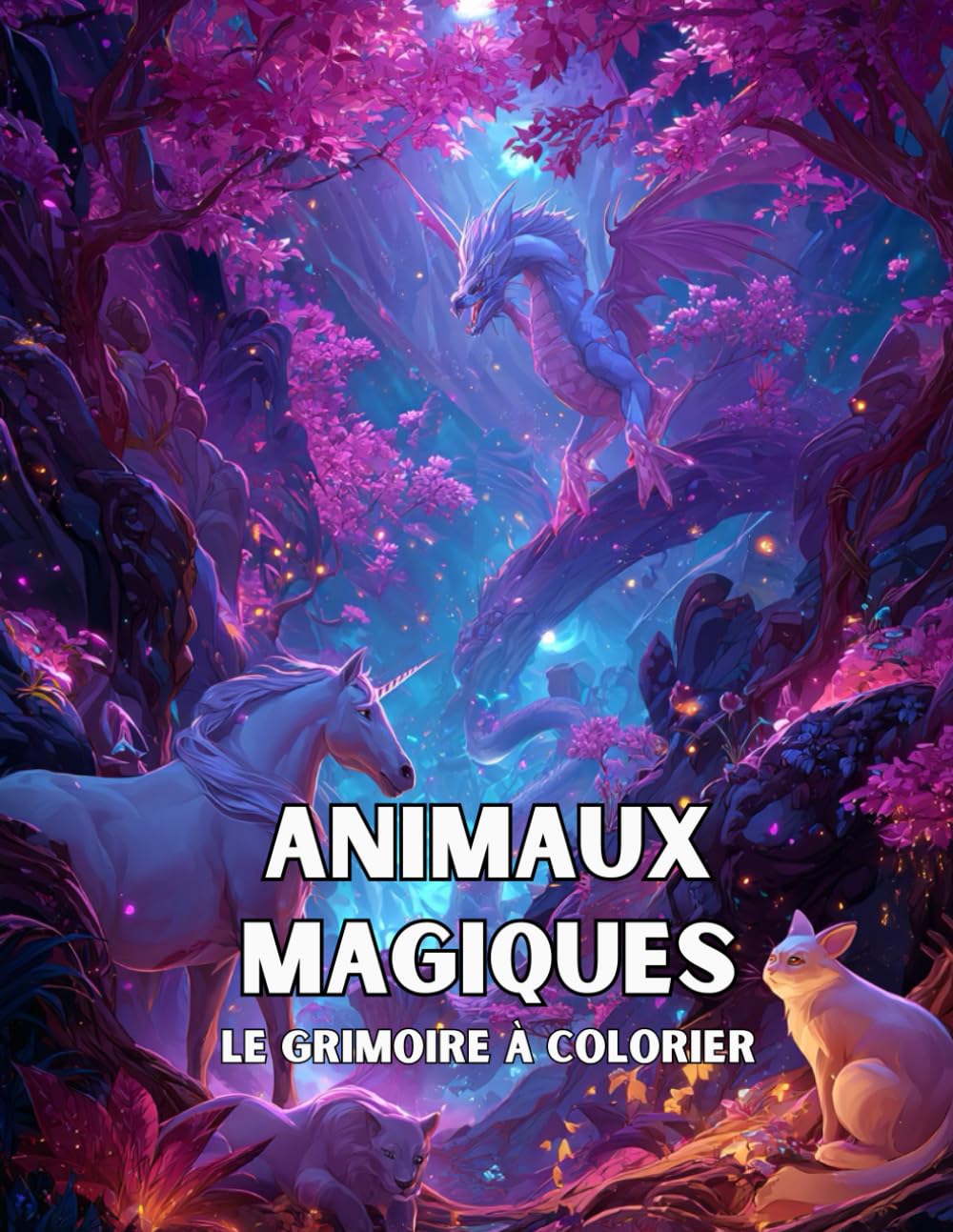 Coloriage Fantastique – Dragons, Licornes et Créatures Mystiques: 30 illustrations inédites d’animaux fantastiques à colorier