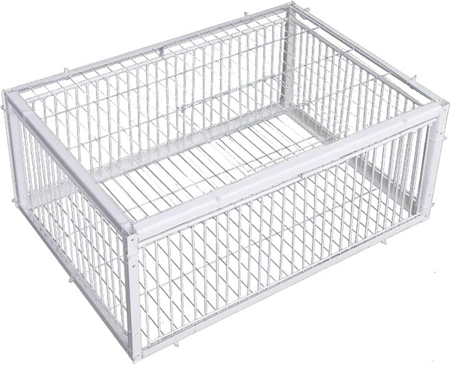 Gabbia per piccioni con due ingressi unidirezionali, gabbia per uccelli 40x30x25 cm con lucernario