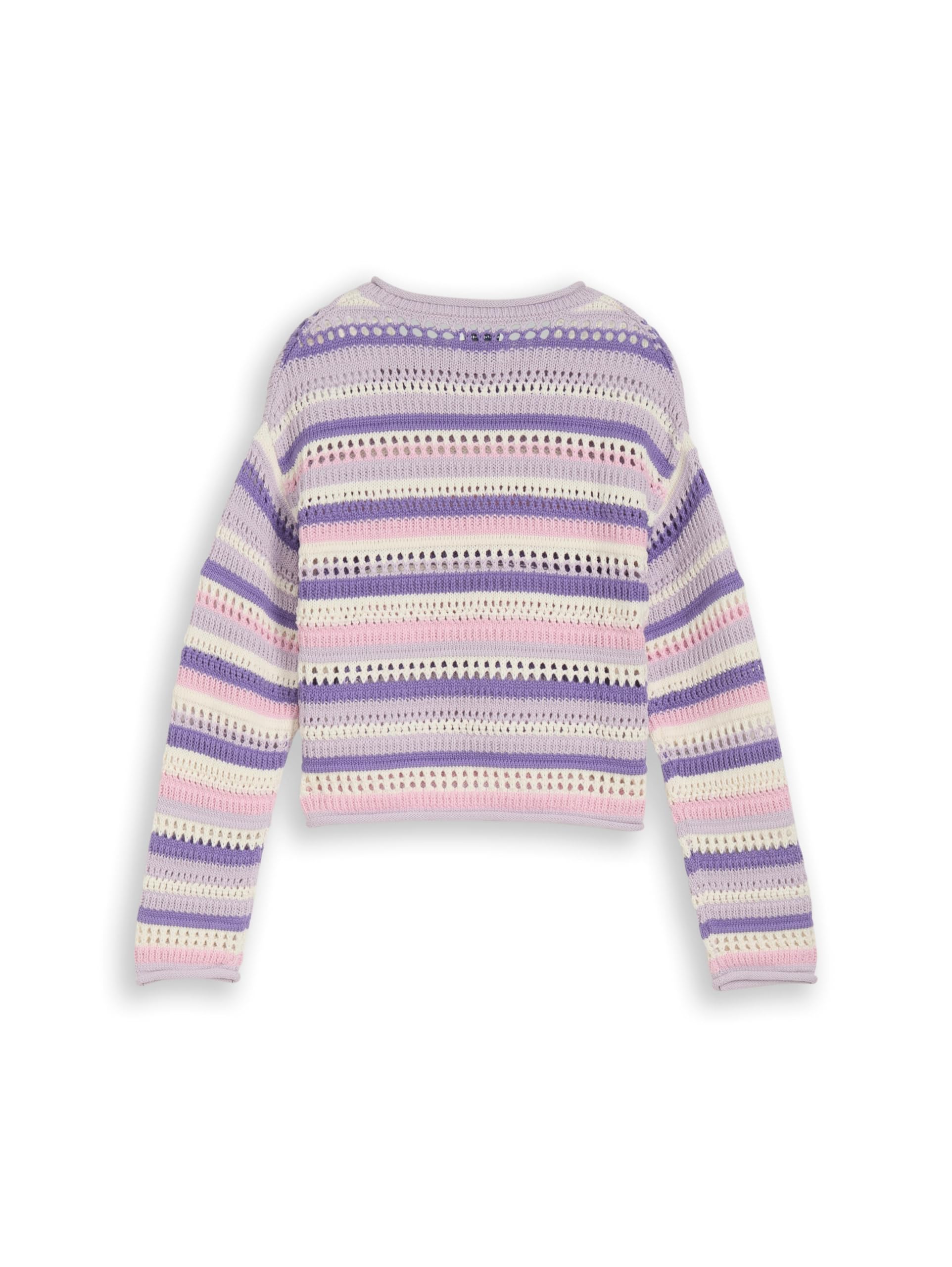 TOM TAILOR Mädchen Kinder Strickpullover mit Streifenmuster